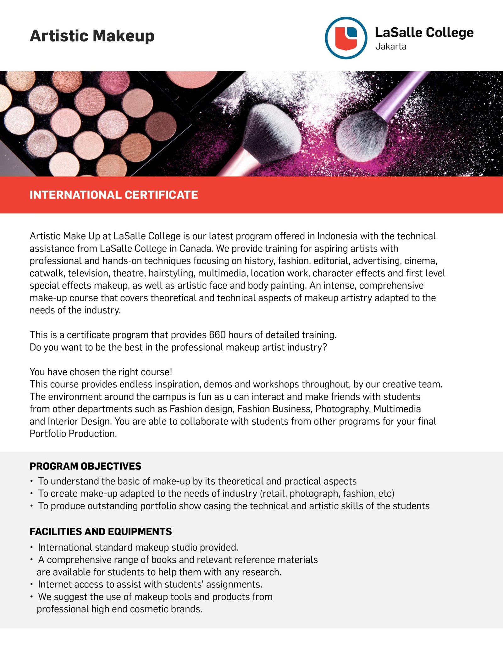 La Salle College Artistic Make Up