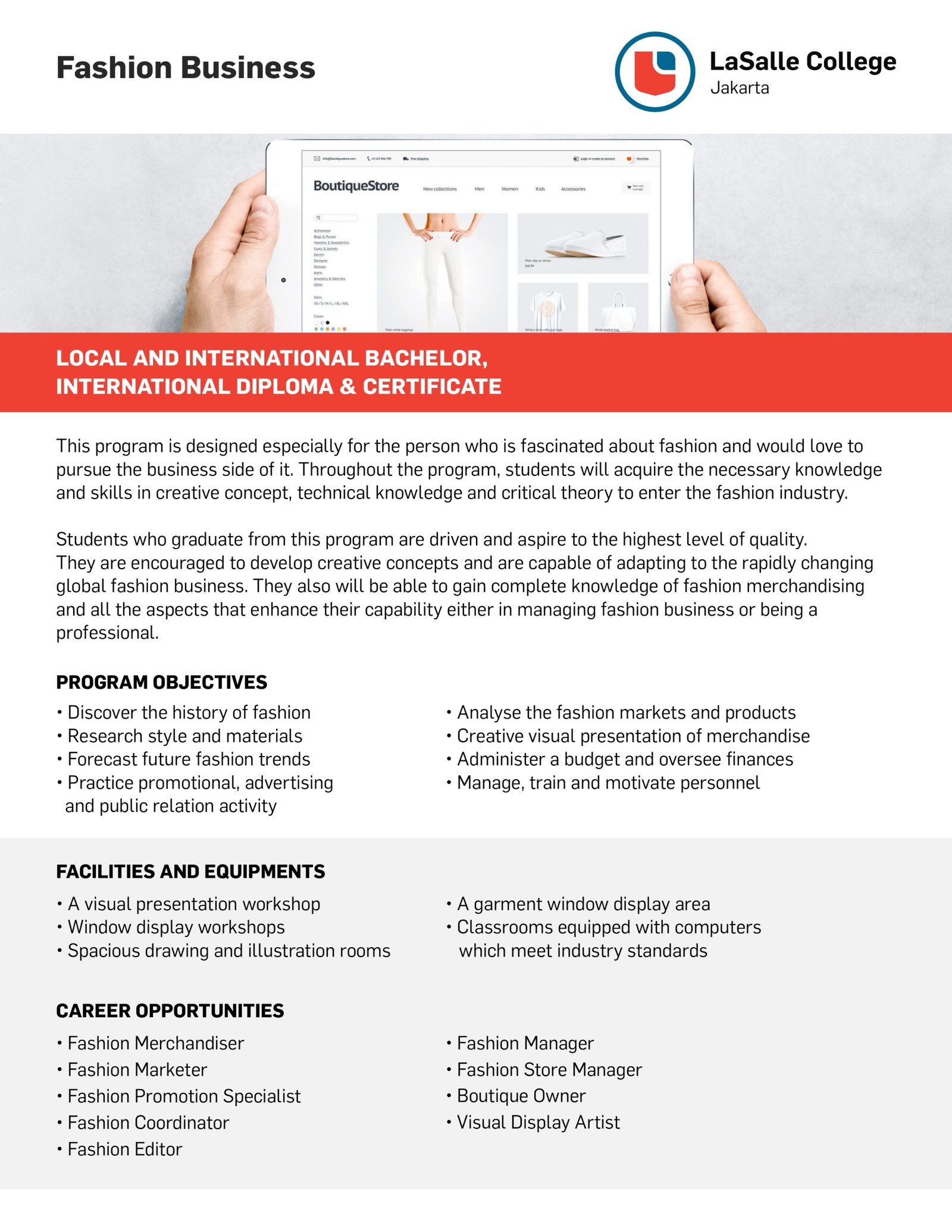 LaSalle College Fashion Business